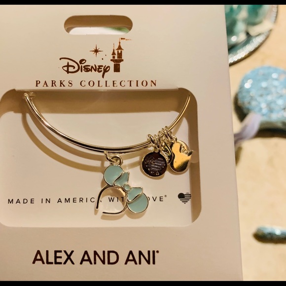 Disney Alex and Ani Arendell Frozen Aqua Bracelet